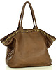 torby XXL Duża torebka skórzana oversize style shopper bag - czekoladowy brąz 2