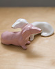 figurki i rzeźby Porcelanowy jamniczek różowy 4
