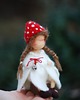 dekoracje świąteczne Leśna Wróżka Muchomorek - Waldorf toys 1