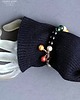 bransoletki - inne Bajecznie kolorowa bransoletka Boho ze szklanych pereł prezent  handmade 5
