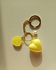 breloki Brelok serce - cytryna -  stal szlachetna 1