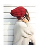 czapki damskie Czapka handmade beanie z wełną merino bulky 3
