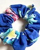 gumki do włosów Delikatna niebieska gumka do włosów na lato - CHABROWA  - scrunchie 9