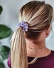 gumki do włosów Gumka jedwabna, scrunchie, gumka satynowa słodka lawenda MINI 1