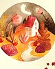 grafiki i ilustracje Ilustracja Jesienny domek 1