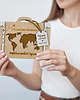 kartki scrapbooking Walizka na pieniądze prezent dla Pary Młodej na ślub z grawerem 4