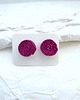 kolczyki soutache Fuksjowe kolczyki soutache  2