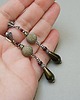 kolczyki srebrne Kolczyki srebrne Khaki pearls 7