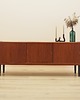 komody Sideboard tekowy z lat 70. z drzwiami przesuwnymi, Dania 1