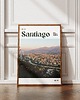 plakaty Minimalistyczny plakat Santiago Chile 1