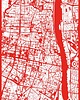plakaty Plakat Warszawa - plan miasta 1