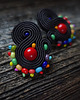 kolczyki soutache Kolorowe Lentinki- kolczyki soutache 2