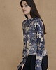 swetry damskie  Unikatowy sweter eco-print CARA bleu 2
