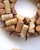 wianki Wianek z korków od wina z brązową wstążką 2