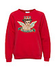 bluza bez kaptura damska Czerwona bluza z aniołkiem 1