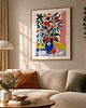 grafiki i ilustracje Kwiaty w wazonie plakat,kolorowa dekoracja ścienna, styl Matisse 6