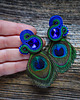 kolczyki soutache Peacock Eye-kolczyki soutache 5