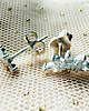 kolczyki srebrne SILVER FANS srebrne kolczyki z cyrkoniami, delikatne eleganckie sztyfty 4