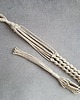 kwietniki Beżowy kwietnik, mocna, wytrzymała makrama na doniczkę 18-22cm dł.115cm 3
