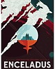 plakaty Księżyc Enceladus - vintage plakat 1