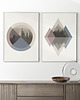 plakaty Zestaw 2 geometrycznych grafik na ścianę, skandynawski styl, nordic style. 6