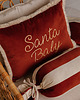 poduszki z napisami Poduszka Dekoracyjna Carmin Red "Santa Baby" 5