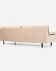 sofy i szezlongi Sofa HELSINKI beżowy welur, skandynawski design 4
