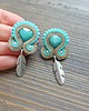 kolczyki soutache Małe etniczne kolczyki soutache 5