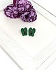 kolczyki soutache Kolczyki z hematytem zielone 3