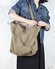 torby na ramię Lazy bag torba khaki / zieleń na zamek / vegan 4