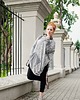 bluza bez kaptura damska Bluza damska tunika luźna asymetryczna print 1