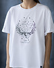 t-shirt damskie Biały t-shirt z nadrukiem Lori Lopus 2