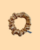 gumki do włosów Gumka jedwabna, scrunchie, frotka warm gold MINI 1