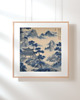 grafiki i ilustracje 4 PLAKATY niebieskie chinoiserie , chińskie 2