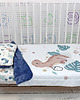 kocyki, kołderki, pościel dla dzieci Kocyk Panelowy 75x100 Dino Dream biel 3