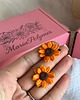kolczyki z masy plastycznej Kolczyki słoneczniki handmade Polska polimerowa glina 2