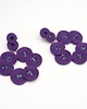 kolczyki soutache Fioletowe kolczyki sutasz - duże, nowoczesne 1