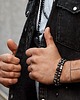 biżuteria męska Męska bransoletka na sznurku z kamieniem wojowników 1