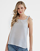 topy damskie Lniany Top MEADOW LIGHT GRAY 6