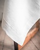 obrusy i serwetki Lniany obrus z listwą  heavy linen PURE WHITE 6