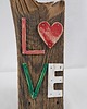 Ozdoby na ścianę Tabliczka LOVE 4