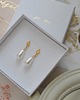 kolczyki swarovski Złote  kolczyki z perłami Swarovskiego Isla 1