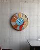 zegary Drewniany Zegar Ścienny  Duży Geometryczny  /48cm  - Cichy Mechanizm 1