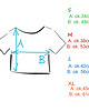 t-shirt damskie Cięty biały oversize bez nadruku - krótka wersja 5