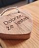 breloki Brelok serce z drewna, dobrze, że jesteś 1