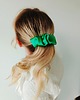 spinki i klamry do włosów Scrunchie spinka klamra jedwabna zielona trawka 5
