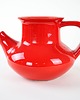 czajniki i dzbanki Dzbanek ceramiczny czerwony, duński design, lata 60, produkcja: Dania 1
