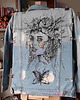 kurtki damskie Personalizowana kurtka jeansowa ręcznie malowana, ślub 1