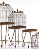 kwietniki Klatki dekoracyjne metalowe 3 sztuki na stelażu 2