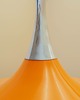 lampy wiszące Duńska lampa wisząca z lat 60. z pomarańczowym kloszem 4